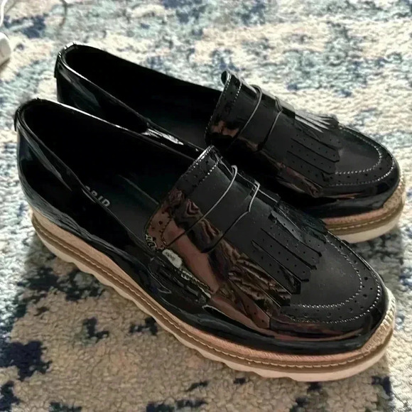 Torrid vegan patent leather platform penny loafer 12ww NWOB - Picture 1 of 9